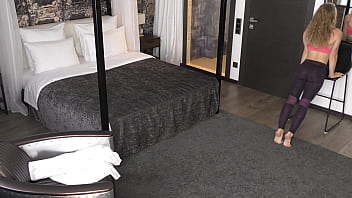 Sporty babe and her homemade fuck