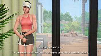 Hot threesome at the patio