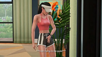 Hot threesome at the patio