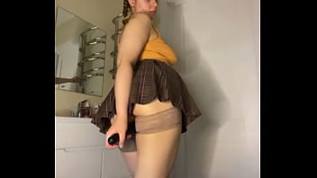 Masturbation with bbw girl amateur