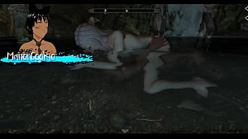 Skyrim messing around with sex mods and having sex in different positions
