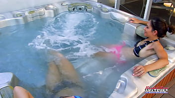 Horny brunette coeds jamie litton and vicky lick and rub their wet pussies