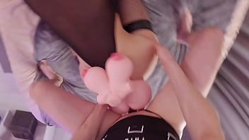 Wife left without sex but with cum in her mouth after kinky fucking anime sex doll amateur couple fetish play pov