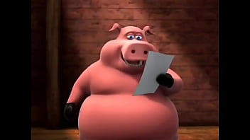 Cerdo bien gordo arruina el momento de más suspenso