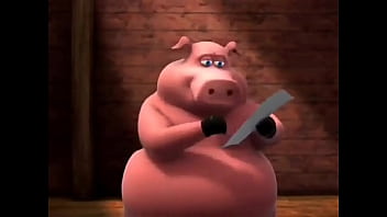 Cerdo bien gordo arruina el momento de más suspenso