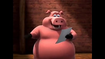 Cerdo bien gordo arruina el momento de más suspenso