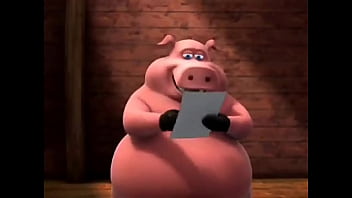 Cerdo bien gordo arruina el momento de más suspenso