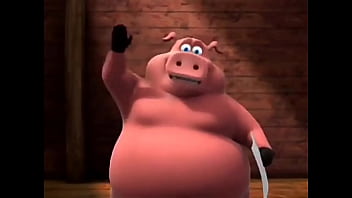 Cerdo bien gordo arruina el momento de más suspenso