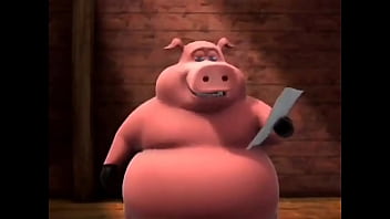 Cerdo bien gordo arruina el momento de más suspenso