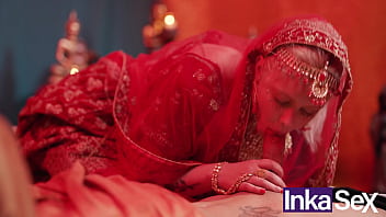 Chudai joven hindú disfruta y usa su pene como ofrenda para invocar a un sucubo hindú