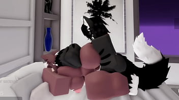 Hot sex with a furry in a condo