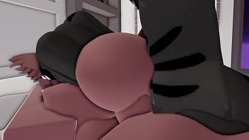 Hot sex with a furry in a condo