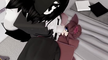 Hot sex with a furry in a condo