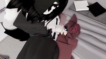 Hot sex with a furry in a condo