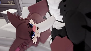 Hot sex with a furry in a condo
