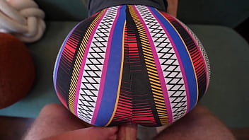 Fucked a girl with a big ass in torn leggings