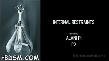 Caged up gal needs torment