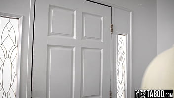 Busty milf step mother encourages stepdaughter to have an interracial threesome