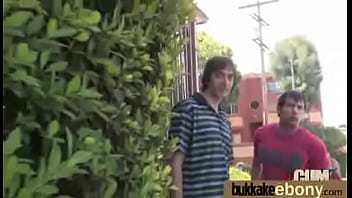 Hot ebony chick love gangbang interracial 12