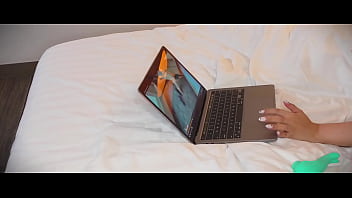 Girl to girl fantasy with my tantaly doll while watching myself