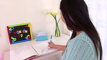 London keyes 19 yo asian cutie huge cock pov blowjob and cum facial wow a