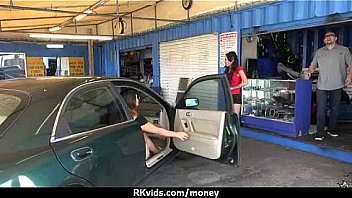 Tight teen fucks a man in front of the camera for cash 23