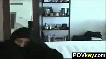 Middle eastern slut sucks my cock pov