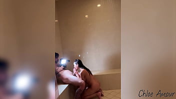 Behind the scenes of my shower fuck fest with nade nasty chloe amour