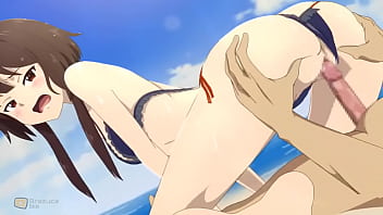 She loves intense fuck hard sex at beach and creampied