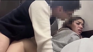 Horny latina amateur roommate rides cock non stop