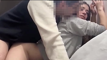 Horny latina amateur roommate rides cock non stop