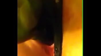 Teen fucks tight pussy with bottle