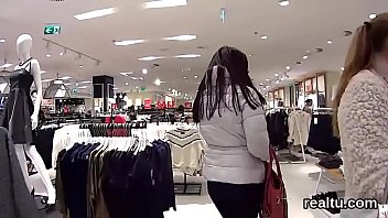 Flawless czech teenie is teased in the mall and screwed in pov