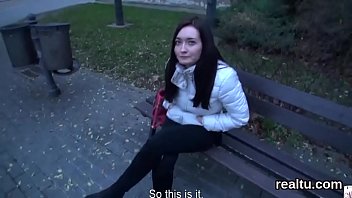 Flawless czech teenie is teased in the mall and screwed in pov