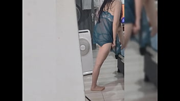 Pretty girl dances in lingerie you won't believe what happens next "