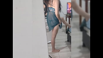 Pretty girl dances in lingerie you won't believe what happens next "