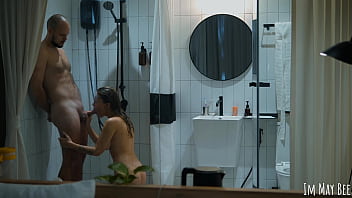 Shower together ️ it's easier to clean face from cum