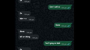 Step son showing step mom in vc