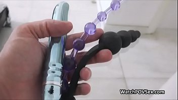 Filling my busty girlfriends ass with thick cock