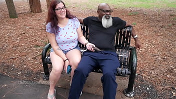 Nerdy milf strokes and suck blk dick in the park Nerdy milf strokes and suck blk dick in the park