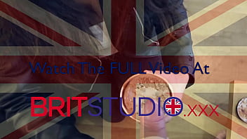 British 18 year old eats ice cream with cum topping