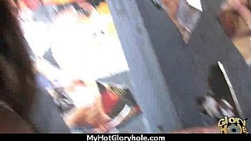 Gloryhole secrets ebony sucking off strangers pov 26