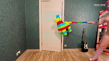 Pervert girl zero two breaks pinata gets naked and talks dirty to you