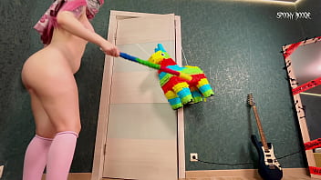 Pervert girl zero two breaks pinata gets naked and talks dirty to you