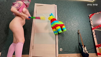 Pervert girl zero two breaks pinata gets naked and talks dirty to you