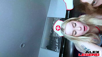 Nurses aliya brynn & haley spades take good care of alex legend cock