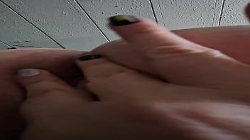 Wife making hubby fuck her dildos