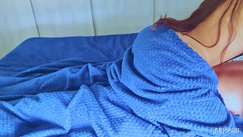 Golden skinned latina babe's slow pussy play