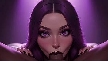 You can cum in my mouth cute gothic girl loves bbc pov ai