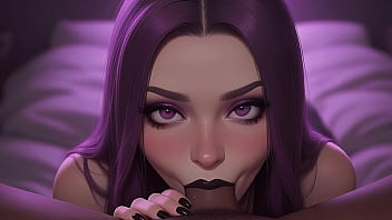 You can cum in my mouth cute gothic girl loves bbc pov ai